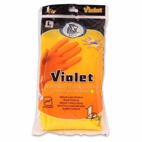 دستکش خانگی سایز بزرگ ویولت