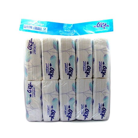 دستمال کاغذی 100 برگ بی تا مدل White بسته 10 عددی