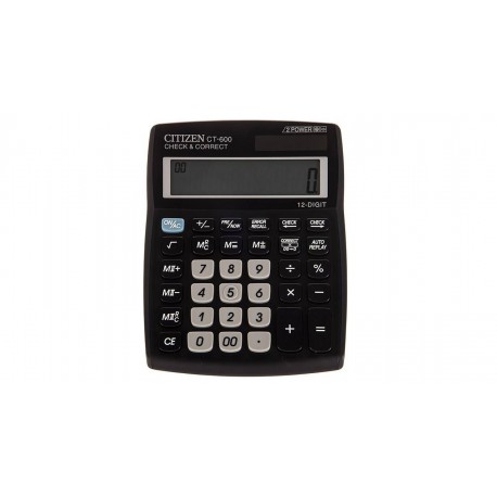 ماشین حساب سیتیزن مدل CT-600J | مشکی | سرویس ویژه حاجی ارزونی : 7 روز تضمین بازگشت کالا